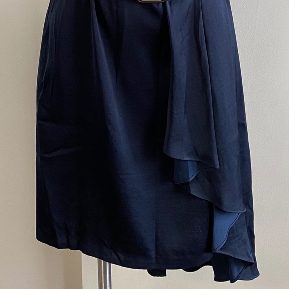 BCBG MAXAZRIA Runway Navy Metal Studded Dress - Picture 3 of 8